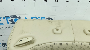 Rear row of seats 2nd row Lexus ES300h ES350 13-18 without airbag, beige leather, perforation, without headrests, scratches, cracked, worn, dented, for dry cleaning