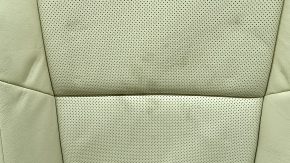 Rear row of seats 2nd row Lexus ES300h ES350 13-18 without airbag, beige leather, perforation, without headrests, scratches, cracked, worn, dented, for dry cleaning