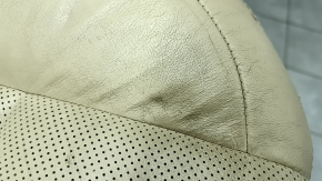Rear row of seats 2nd row Lexus ES300h ES350 13-18 without airbag, beige leather, perforation, without headrests, scratches, cracked, worn, dented, for dry cleaning