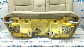 Rear row of seats 2nd row Lexus ES300h ES350 13-18 without airbag, beige leather, perforation, without headrests, scratches, cracked, worn, dented, for dry cleaning