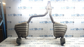 Muffler rear part with barrels Audi Q5 8R 09-17 2.0T sawed off, dented