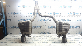 Muffler rear part with barrels Audi Q5 8R 09-17 2.0T sawed off, dented