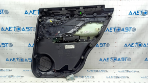 Door trim card rear left Jaguar F-Pace X761 17-20 leather black, armrest leather, brown stitching, with backlight, butts, peeled leather