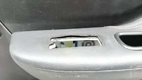 Door trim card rear right Jaguar F-Pace X761 17-20 leather black, armrest leather, brown stitching, with backlight, peeled leather