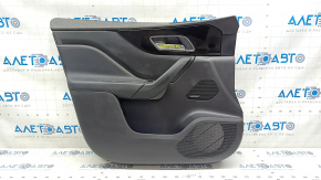 Door trim card front left Jaguar F-Pace X761 17-20 leather black, armrest leather, brown stitching, with backlight, meridian, scratches, for cleaning