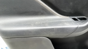 Door trim card front left Jaguar F-Pace X761 17-20 leather black, armrest leather, brown stitching, with backlight, meridian, scratches, for cleaning