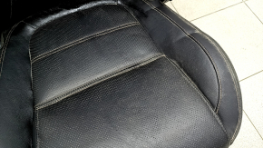 Passenger seat Jaguar F-Pace X761 17-20 without airbag, electric, heated, ventilated, perforated, black leather, brown stitching, dry-cleanable