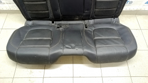 Rear row of seats 2nd row Jaguar F-Pace X761 17-20 heated, perforated, black leather, brown stitching, dry-cleanable, dented leather