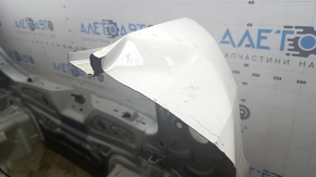 Rear panel VW Passat b8 16-19 2 parts, with eyepieces, white, crushed
