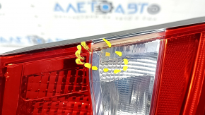 Interior tailgate light left Mercedes GLA 15-20 halogen, cracks in glass
