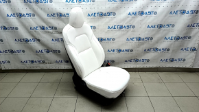 Passenger seat Tesla Model 3 18 - white leather, with airbag, electric, heated, with tensioner, no cover on the button
