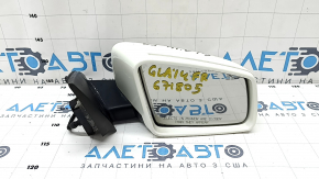Side mirror right Mercedes GLA 15-20 7+4 pins, without auto-fold, turn signal, white, cracks in turn signal glass