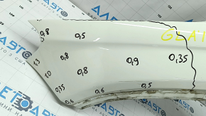 Front left wing Mercedes GLA 15-20 white 650, made, cracks in the wing