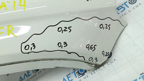 Front right wing Mercedes GLA 15-20 white 650, made, pokes