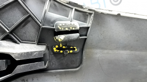 Bare front bumper Mercedes GLA 15-17 without parking sensors, white, crack, broken mount, dent, non-factory holes