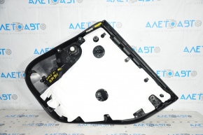 Door trim card rear left Tesla Model Y 20- leather black with white type 2, with speaker, with suede insert, with window lift control, with door opening button