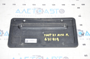Tesla Model Y 20 rear license plate frame - scratches