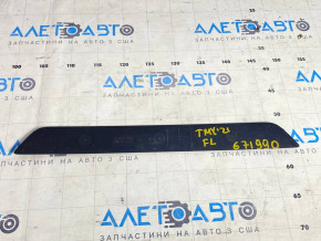 Door sill trim front left outer Tesla Model Y 20 - black, scratches
