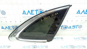 Window blind glass rear right Jaguar F-Pace X761 17- tinted, chrome, heated