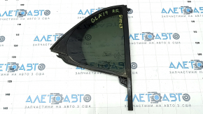Door glass triangle with seal rear right Mercedes GLA 15-20 tinted, scuffed seal