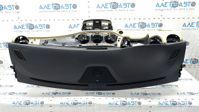 Dashboard front panel without AIRBAG Mercedes GLA 14-20 leather black with beige, dents, for dry cleaning