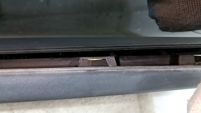 Door assembly front right Mazda CX-9 16- black 41W, keyless, butt, broken lower trim fasteners