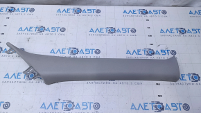 Front pillar trim upper right Nissan Rogue 14-20 gray, scratches