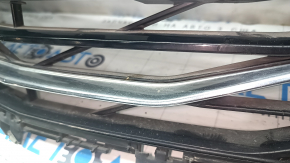 Radiator grill grill Chevrolet Malibu 19- lower part, chrome, without parking sensors, no fragment, broken mount, sand