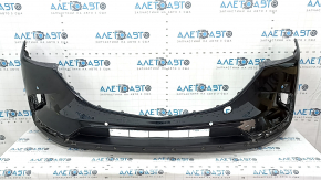 Front bare bumper Mazda CX-9 16 - for parking sensors, black, scratches, crack in mount, dented, sand