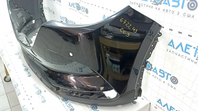 Front bare bumper Mazda CX-9 16 - for parking sensors, black, scratches, crack in mount, dented, sand