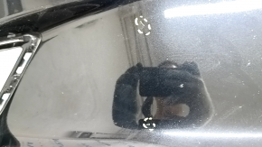 Front bare bumper Mazda CX-9 16 - for parking sensors, black, scratches, crack in mount, dented, sand