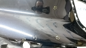 Front bare bumper Mazda CX-9 16 - for parking sensors, black, scratches, crack in mount, dented, sand