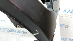 Front bare bumper Mazda CX-9 16 - for parking sensors, black, scratches, crack in mount, dented, sand