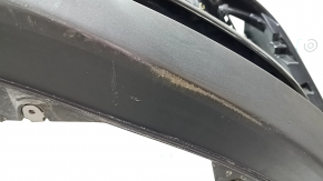 Front bare bumper Mazda CX-9 16 - for parking sensors, black, scratches, crack in mount, dented, sand