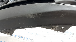 Front bare bumper Mazda CX-9 16 - for parking sensors, black, scratches, crack in mount, dented, sand