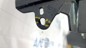 Front bare bumper Mazda CX-9 16 - for parking sensors, black, scratches, crack in mount, dented, sand