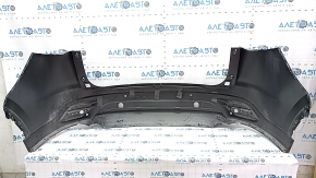 Rear bumper bare Mazda CX-9 16 - for parking sensors, without molding, black, torn, dented, scratches
