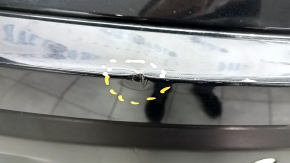 Rear bumper bare Mazda CX-9 16 - for parking sensors, without molding, black, torn, dented, scratches