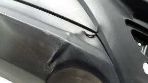 Rear bumper bare Mazda CX-9 16 - for parking sensors, without molding, black, torn, dented, scratches