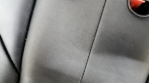 Rear row of seats 3rd row Mazda CX-9 16 - black leather, scratches, needs cleaning