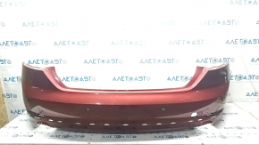Bare rear bumper Audi A5 F5 17-19 for parking sensors premium, prestige, red LY3S, pressed, scratches, broken fasteners