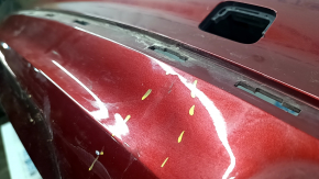 Bare rear bumper Audi A5 F5 17-19 for parking sensors premium, prestige, red LY3S, pressed, scratches, broken fasteners
