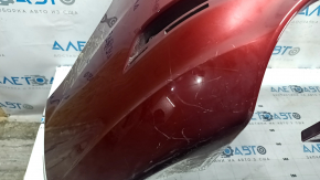 Bare rear bumper Audi A5 F5 17-19 for parking sensors premium, prestige, red LY3S, pressed, scratches, broken fasteners