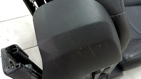 Driver's seat Mazda CX-9 16- with airbag, electric, heated, black leather, perforation, dented, scratches, needs cleaning