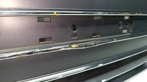 Radiator grille assembly Audi A4 B9 17-19 with emblem, for parking sensors, light chrome, sand, without plug, pressed