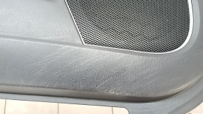 Door trim card front left Mazda CX-9 16- black with black insert leather, armrest leather, upper insert black leather, BOSE, worn, dent