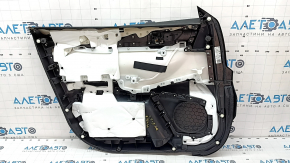 Door trim card front right Mazda CX-9 16- black with black insert leather, armrest leather, upper insert black leather, BOSE, scratches