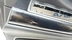 Door trim card front right Mazda CX-9 16- black with black insert leather, armrest leather, upper insert black leather, BOSE, scratches