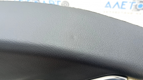 Door trim card rear left Mercedes GLA 15-20 leather black, insert beige leather, armrest leather, chrome insert, dents, scratches