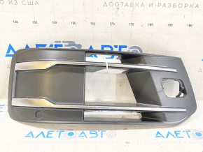 Front bumper grille right Audi Q7 16-19 chrome for parking sensors without radar OEM